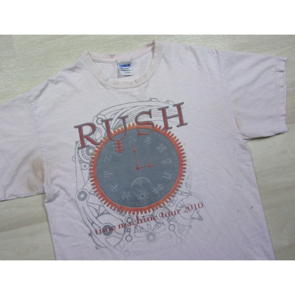 Vintage Rush 2010 Time Machine Tour T-Shirt Men's Size (L) Concert Rock Band - Picture 2 of 16